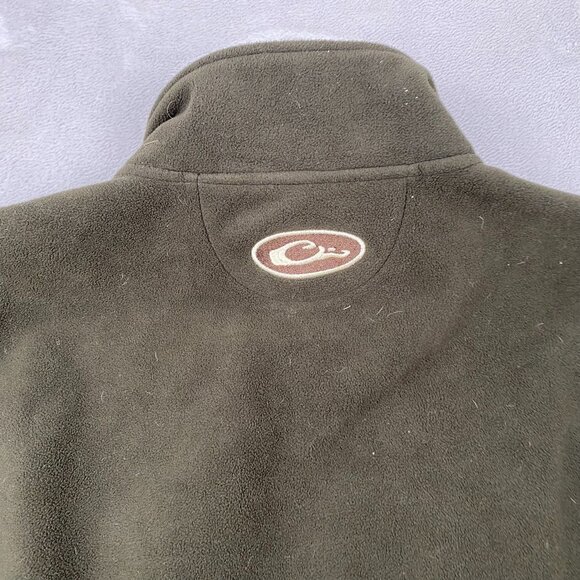 Drake Waterfowl Systems Mens Vest Size 2XL Fleece Full Zip Outdoors Green Mock - Picture 10 of 12